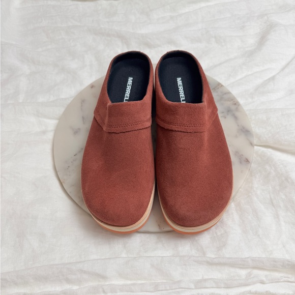 Merrell Juno Suede Clogs Size 10 In Merlot Casual Classic Comfort - Picture 7 of 10